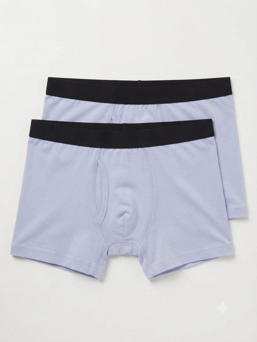 Men’s Boxers set, 2 pcs (Light Blue)