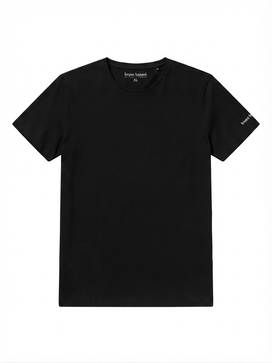 BRUNO BANANI Men’s Shortsleeve Undershirt (Black)