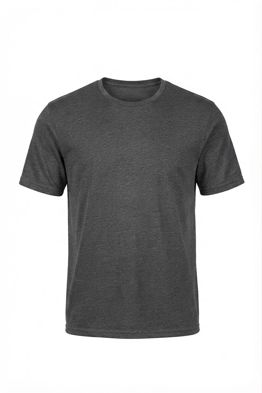 LIVERGY Men’s Shortsleeve Undershirt (Dark grey)