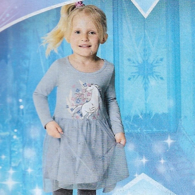 FROZEN Girls Longsleeve Dress with tulle skirt
