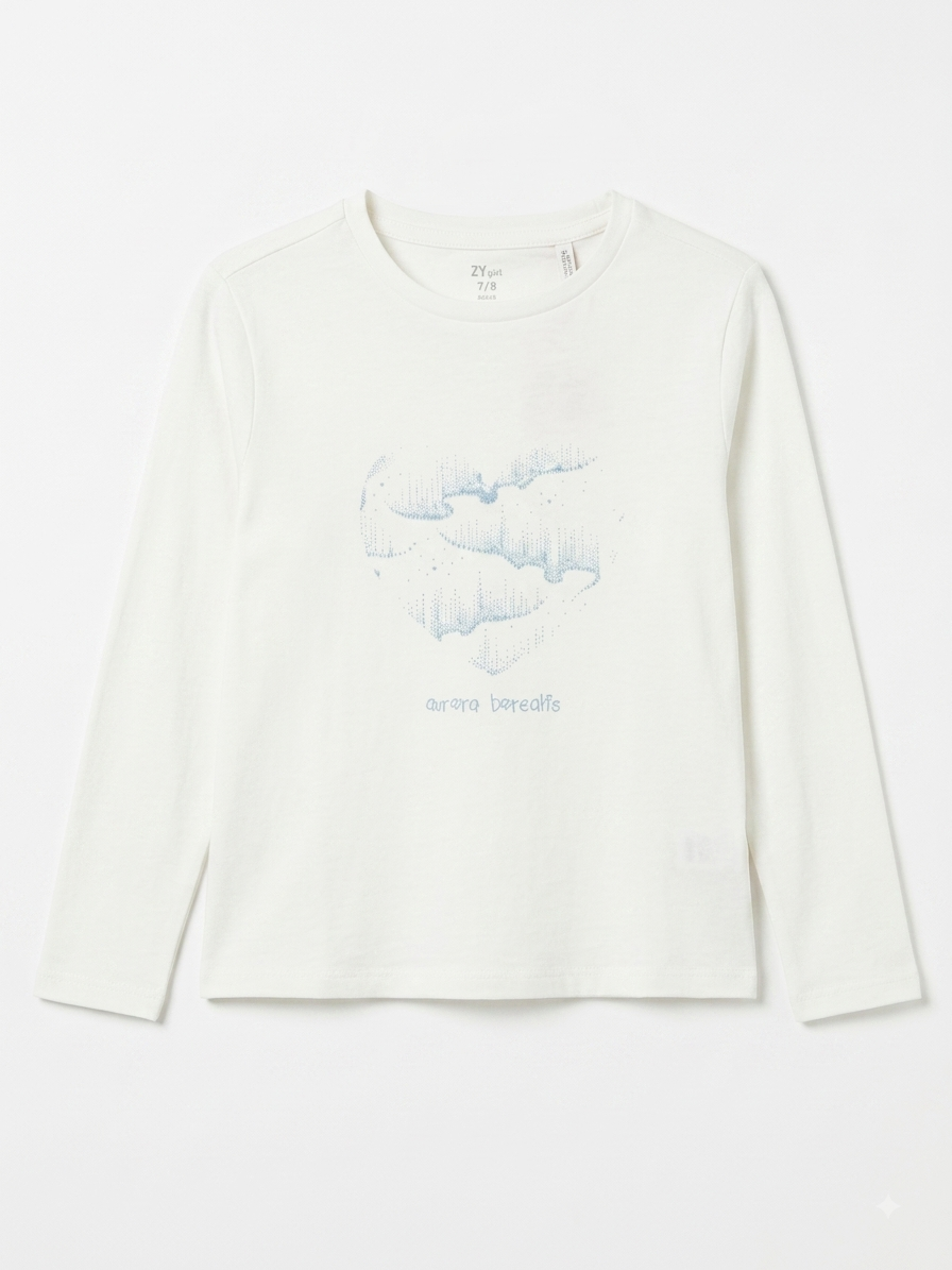 ZY GIRL Girls Longsleeve T-Shirt