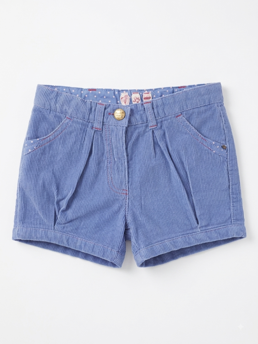 SERGENT MAJOR Girls corduroy Shorts (Blue)