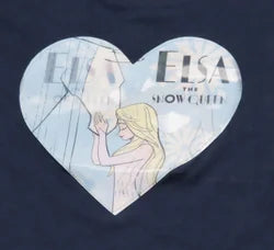 Frozen Girls Longsleeve Applique T-Shirt ( Navy)