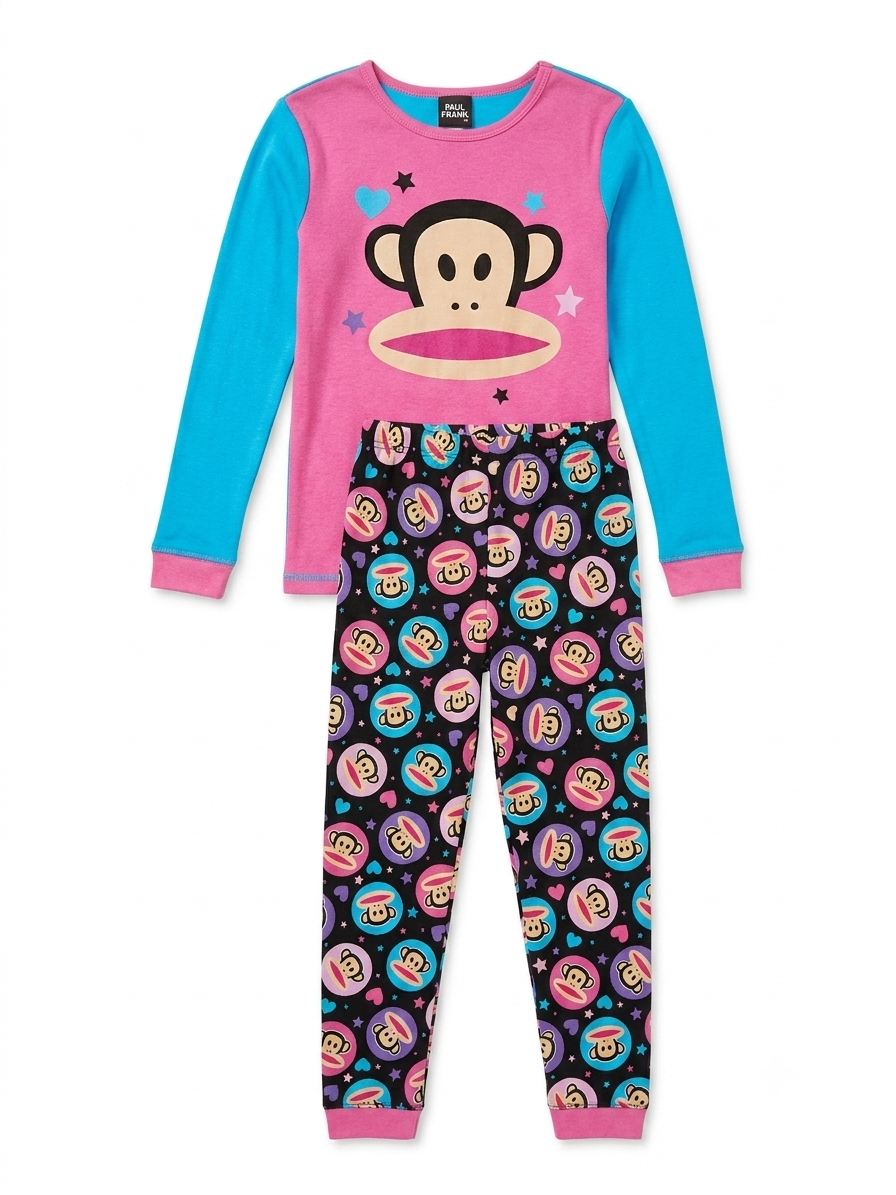 PAUL FRANK Girls Long Pajama Set