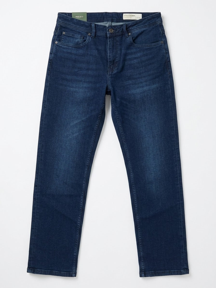 LIVERGY Men’s « Relaxed Fit » Jeans (Dark Blue)