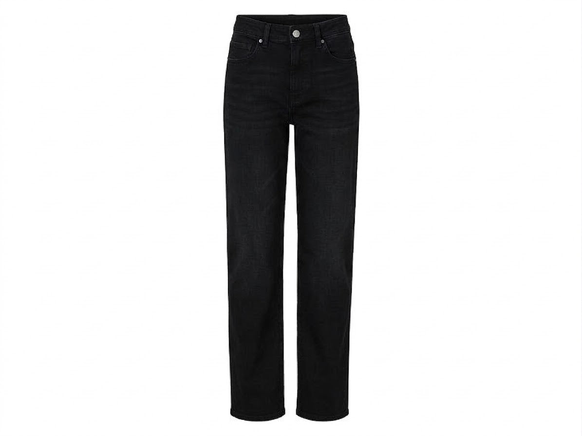 LIVERGY Men’s Thermal Jeans (Black) , Straight Fit