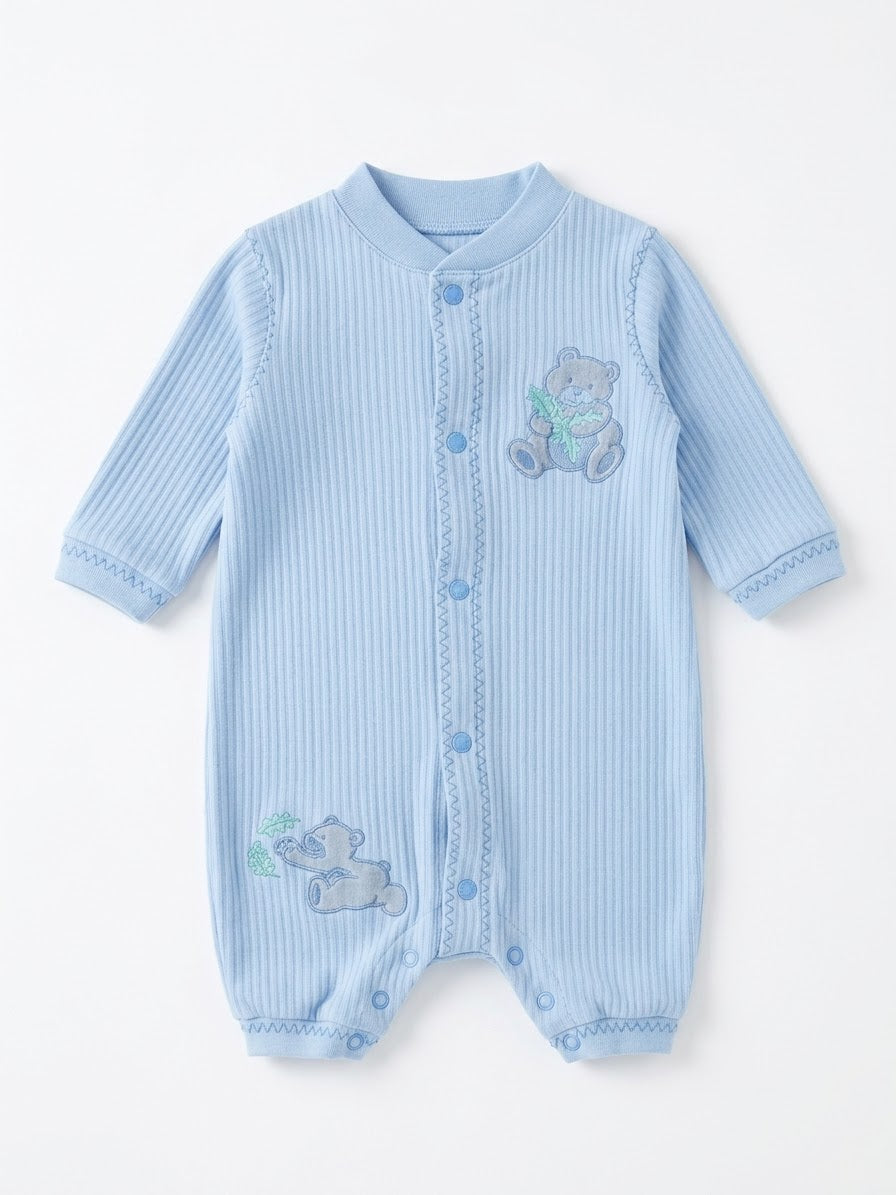 Babies’ Longsleeve Ribbed Romper