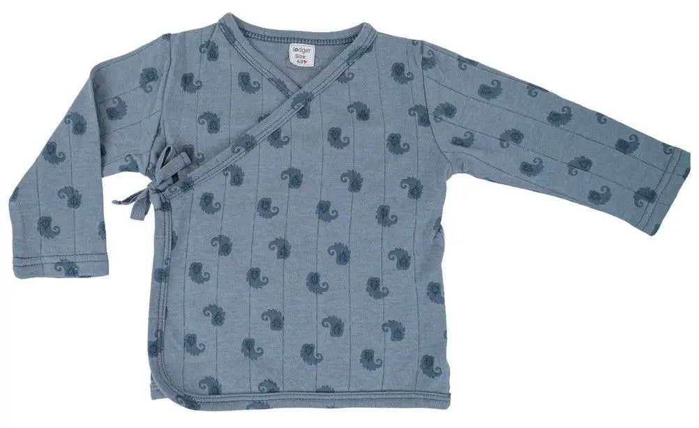 LODGER Babies’ Fold Over Bodysuit (Blue)