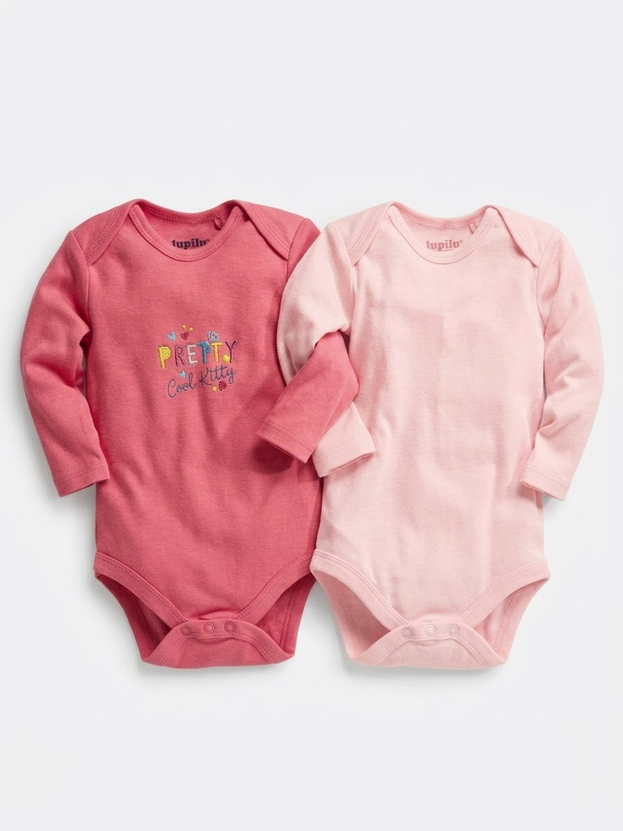 LUPILU Baby Girl’s Longsleeve Bodysuits , 2 pcs
