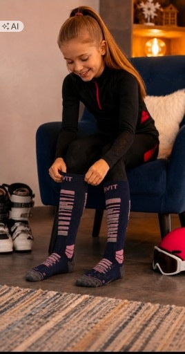 CRIVIT Girls’ Premium Winter Sports Socks
