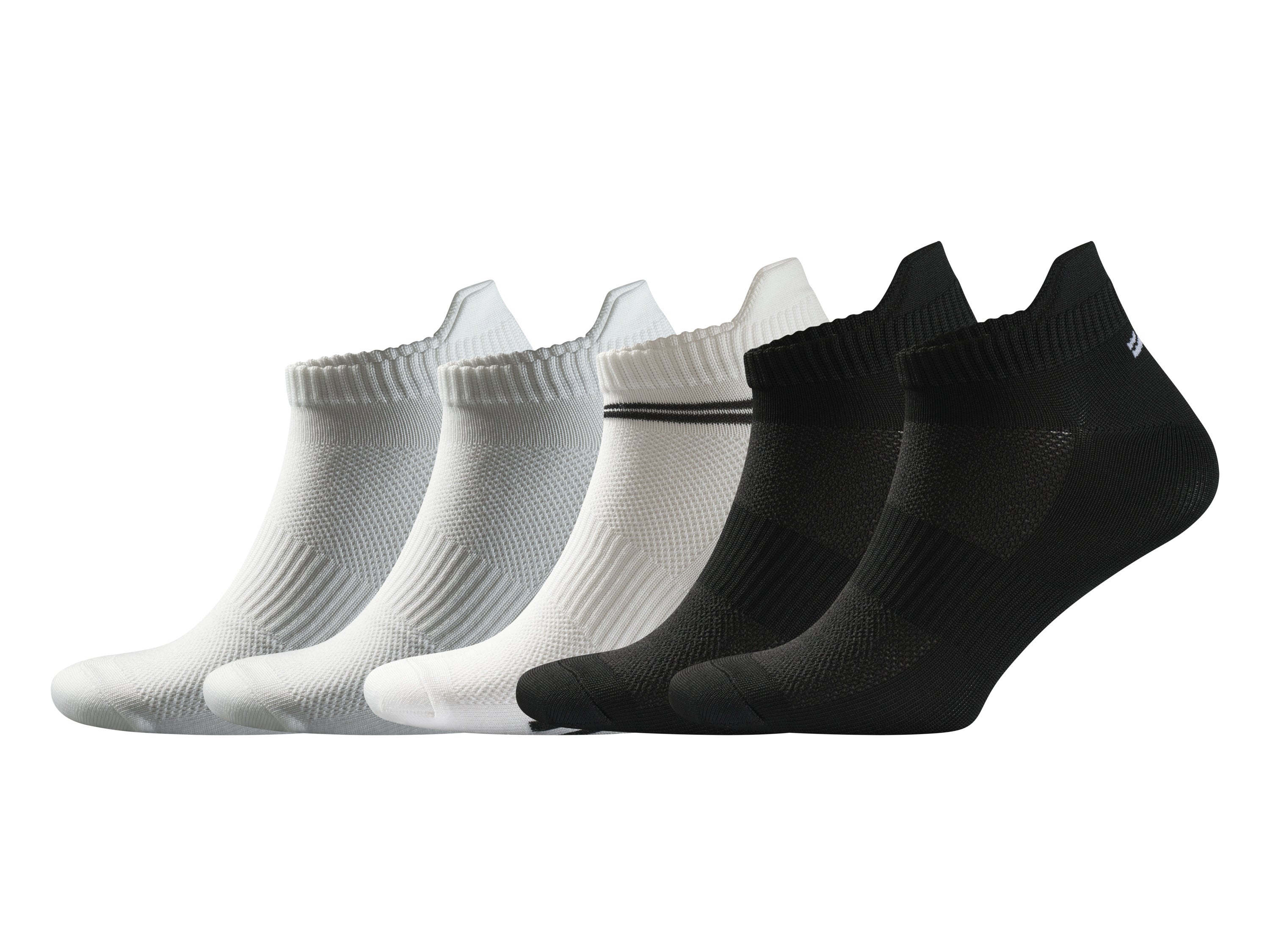CRIVIT Women’s Training Socks, 5 pairs (white/grey/black)