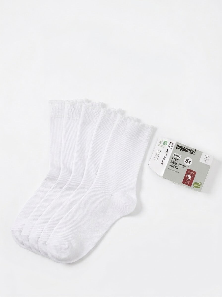 PEPPERTS! Girls’ Socks , 5 pairs (White)