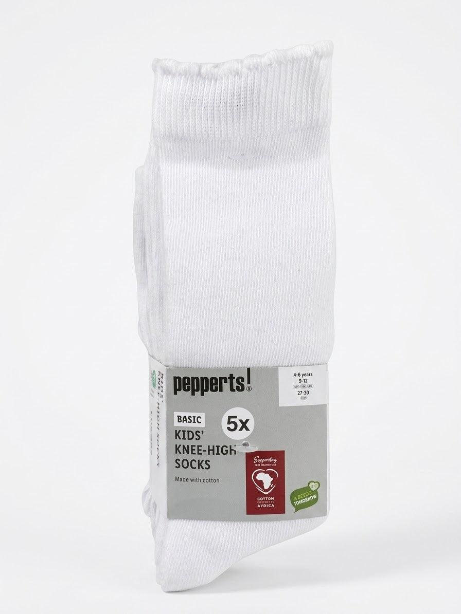 PEPPERTS! Girls’ Socks , 5 pairs (White)