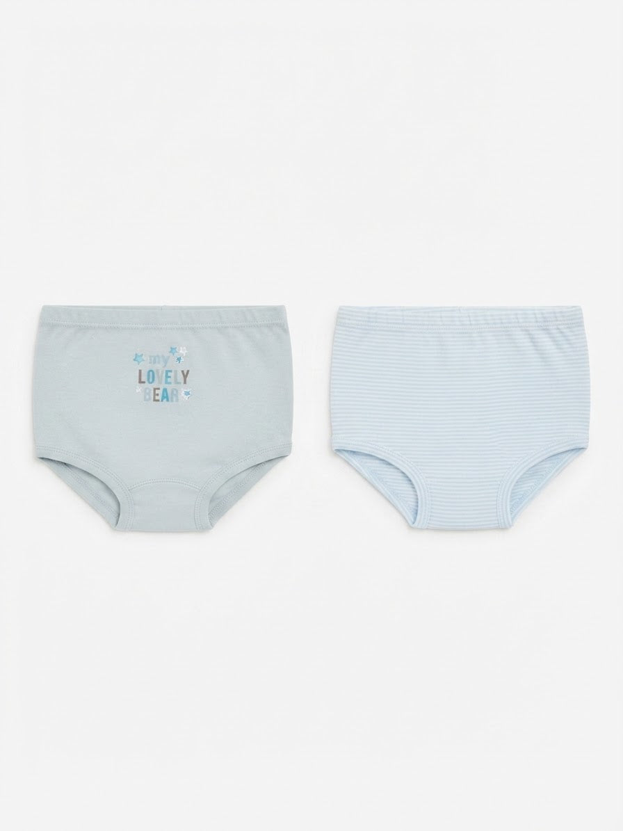 Kids’ briefs set , 2 pcs (Blue)