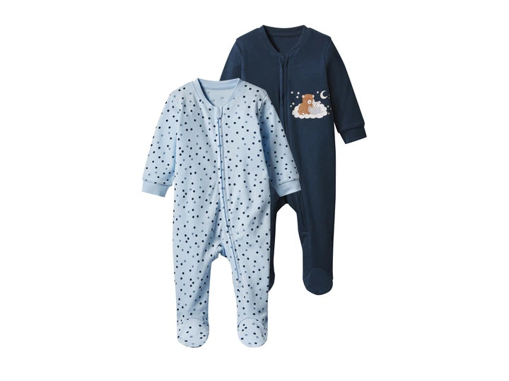 LUPILU Baby boy Longsleeved overalls , 2 pcs (Navy/blue)