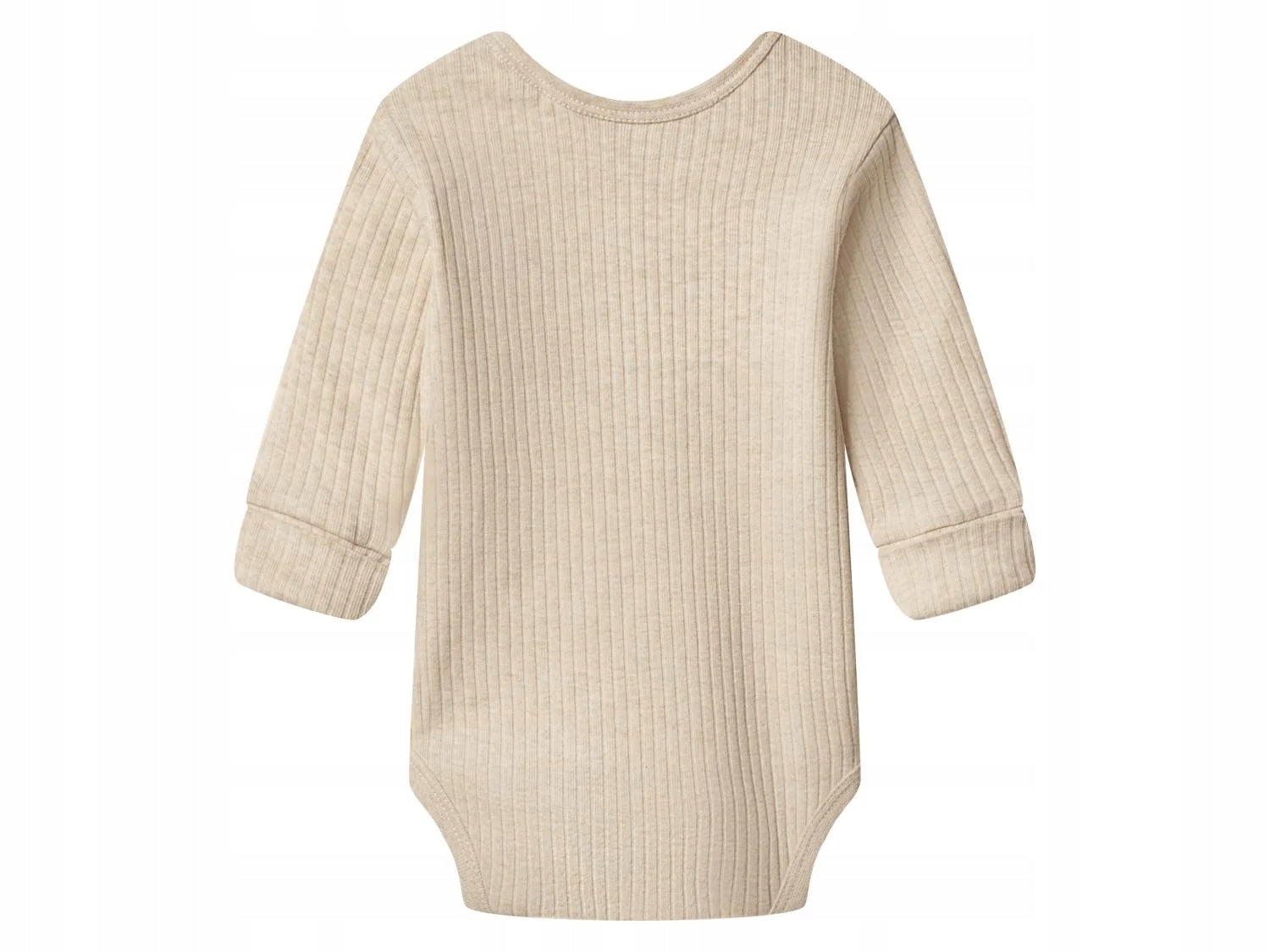LUPILU Babies’ Ribbed bodysuit/pants Set (Beige)