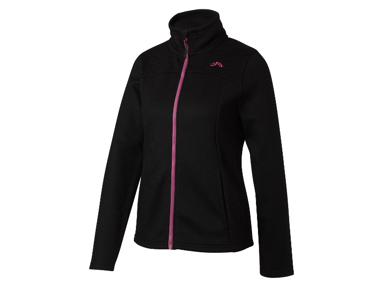 CRIVIT Women’s Knitted Fleece Jacket (Black)