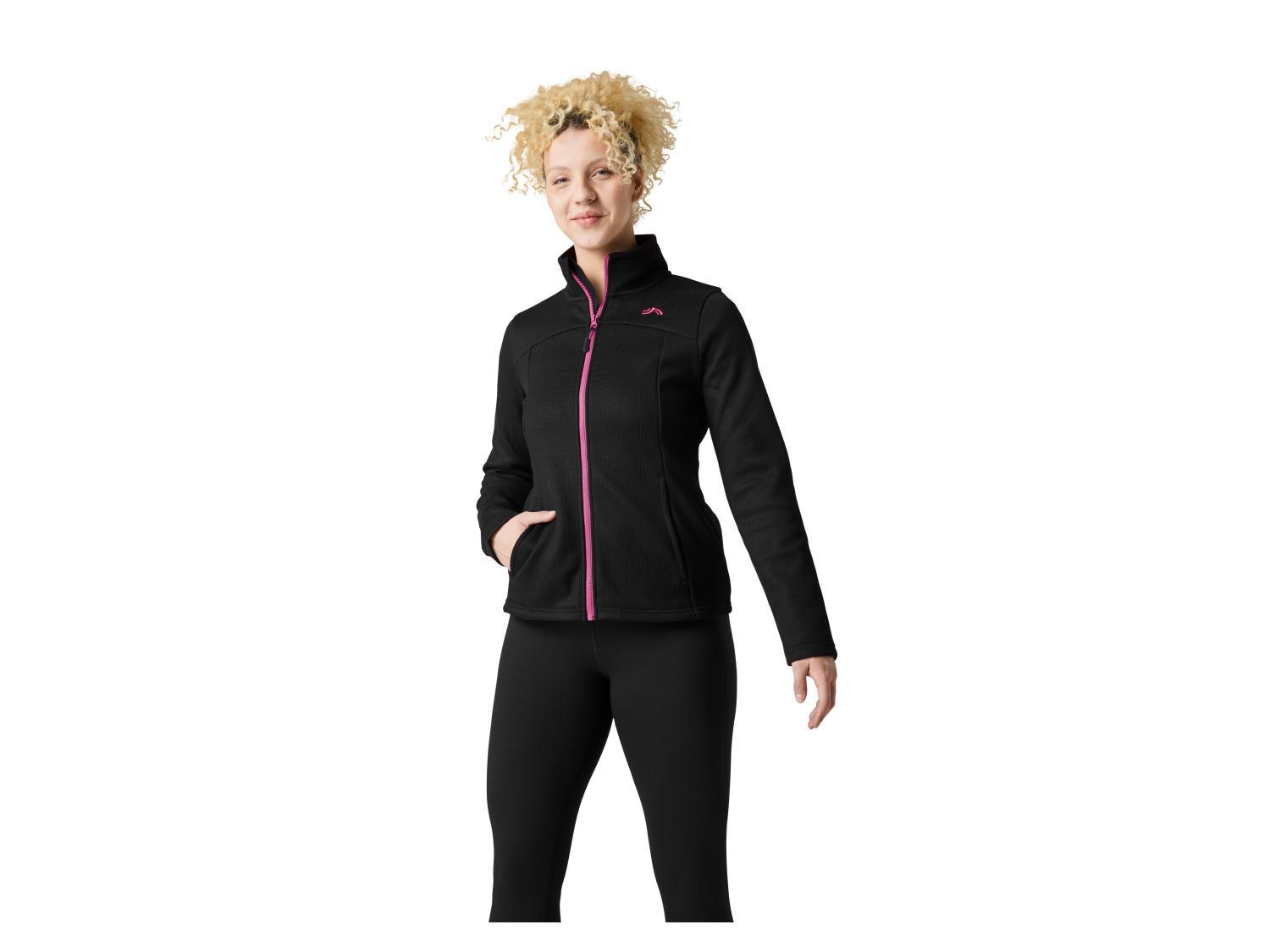CRIVIT Women’s Knitted Fleece Jacket (Black)