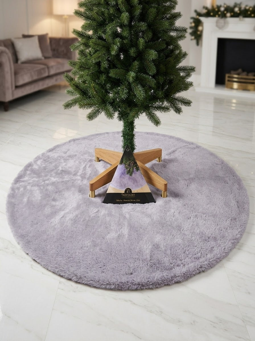 Faux-fur Christmas Tree Skirt - D 100cm