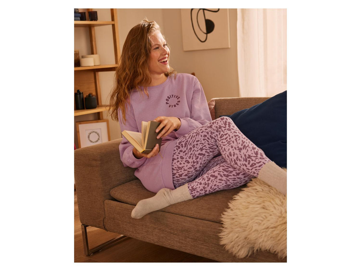 ESMARA Women’s Fleece Sweatshirt Dress (Positive Vibes)