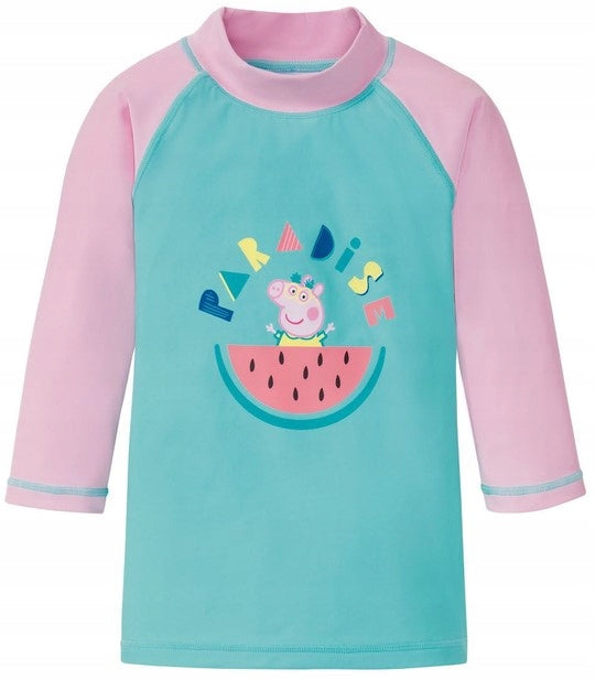 UV 50+ Swim Shirt Rashguard for girls, Peppa Pig