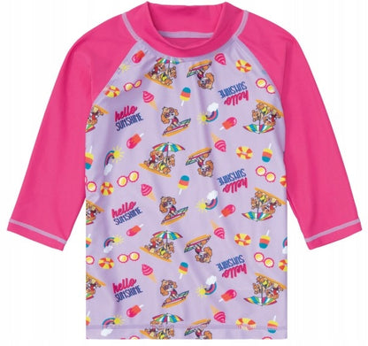 Children's Swim Shirt UV 50+ 3/4 Sleeve Rashguard (Paw Patrol)