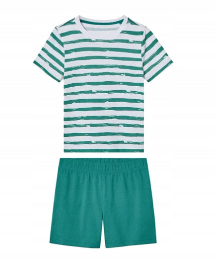 LUPILU Children's Cotton Pajamas Short Sleeve, Shorts STRIPES