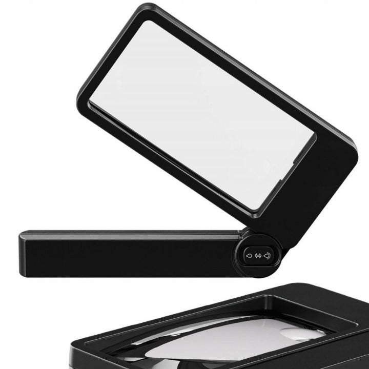 LED magnifying glass in case