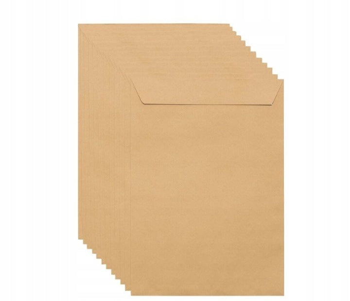 Envelope without window C4 (229 x 324 mm) brown with self-adhesive strip