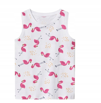Children's Sleeveless Pajamas Shorts - Lupilu - Flamingo