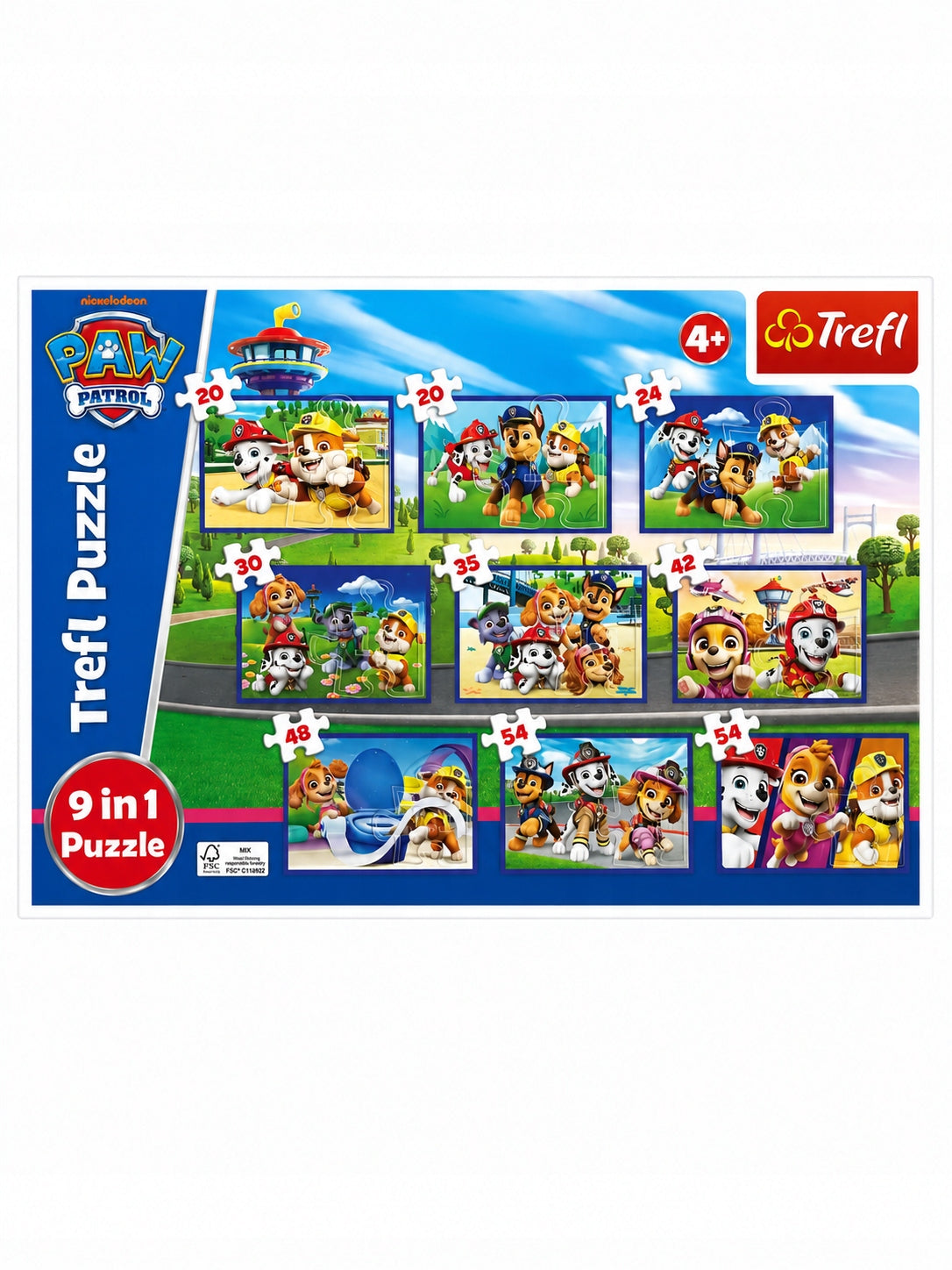 Paw Patrol Jigsaw Puzzle 9 in 1
