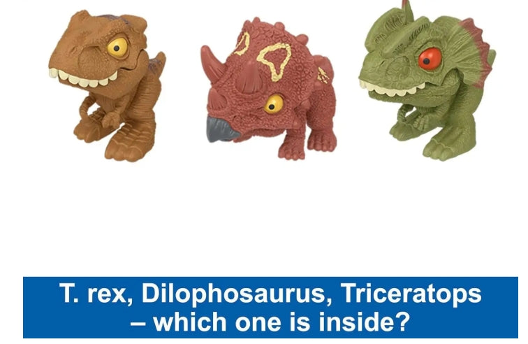 عبوة الغموض Jurassic World Crushivores [1 مجسم ديناصور صغير عشوائي]
