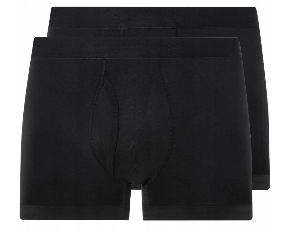 Men's Boxer Shorts 2-Pack, Black