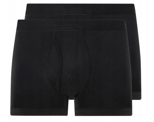 Men's Boxer Shorts 2-Pack, Black