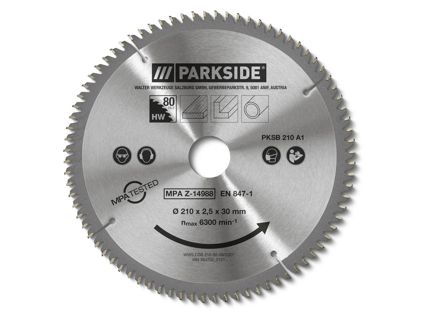 PARKSIDE® Saw blade PKSB 210 B1 (TRF saw blade)