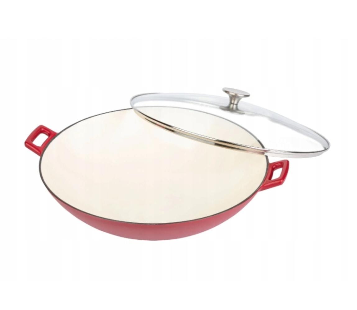 GSW Cast iron wok, Ø 36 cm Color RED