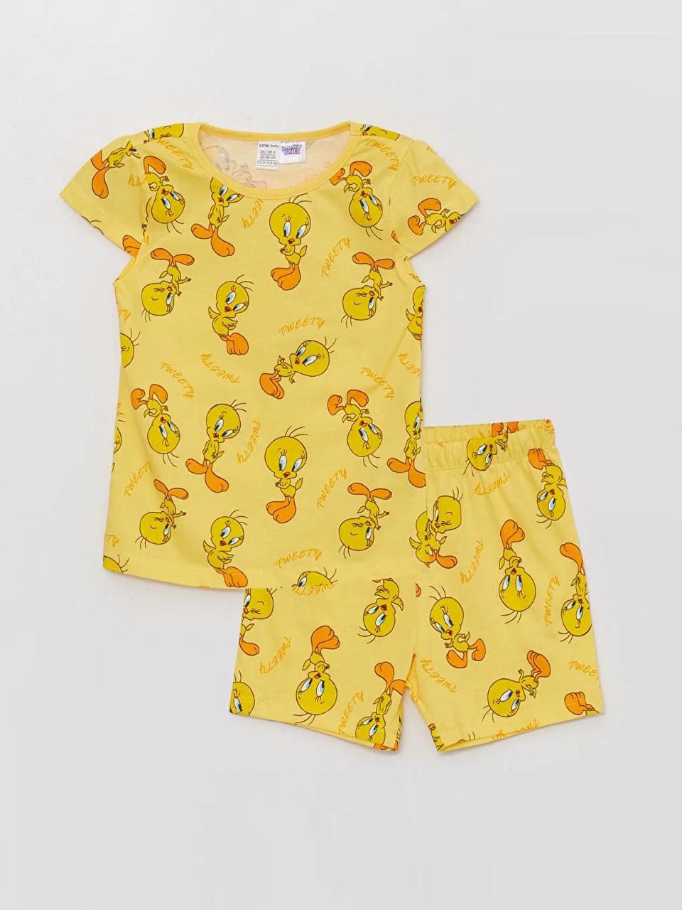 LC Waikiki Cotton set for baby girls, Yellow