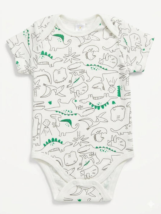 Roar-some Adventures Short Sleeve Dinosaur Bodysuit