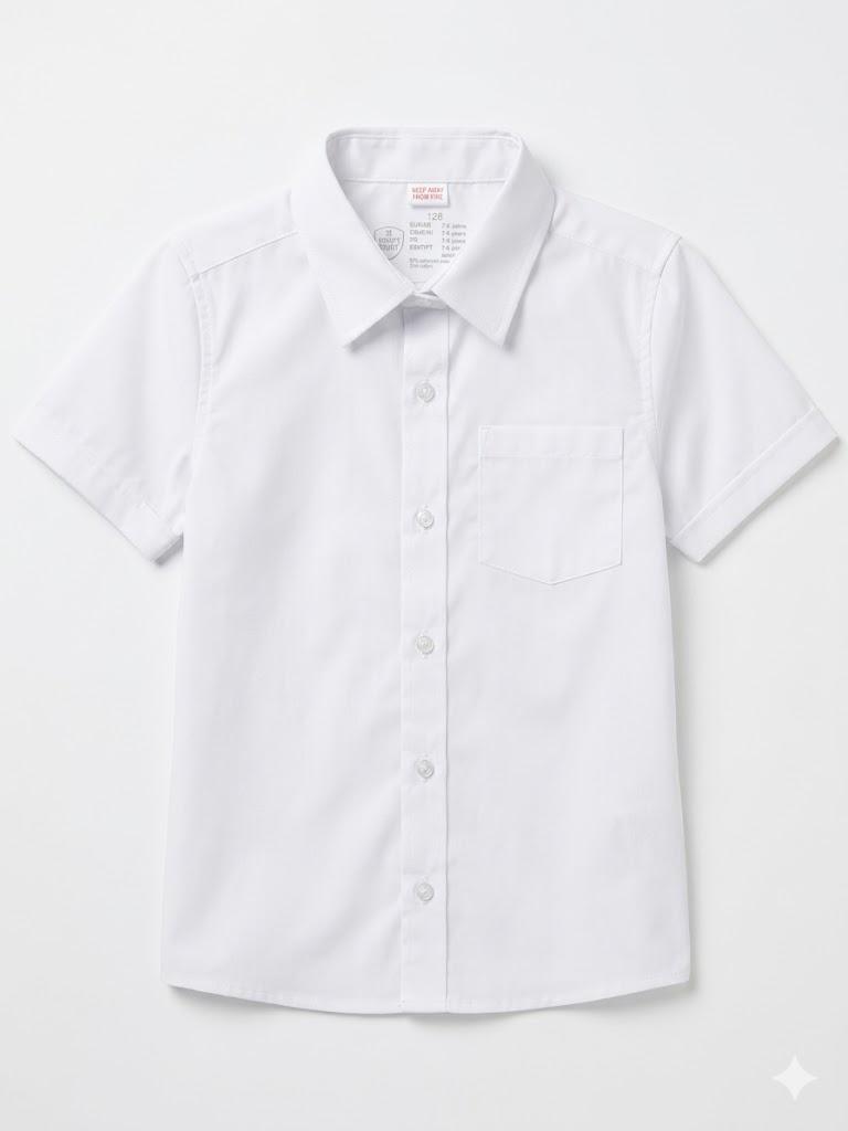 SMART START Short sleeve shirt for Boys, White