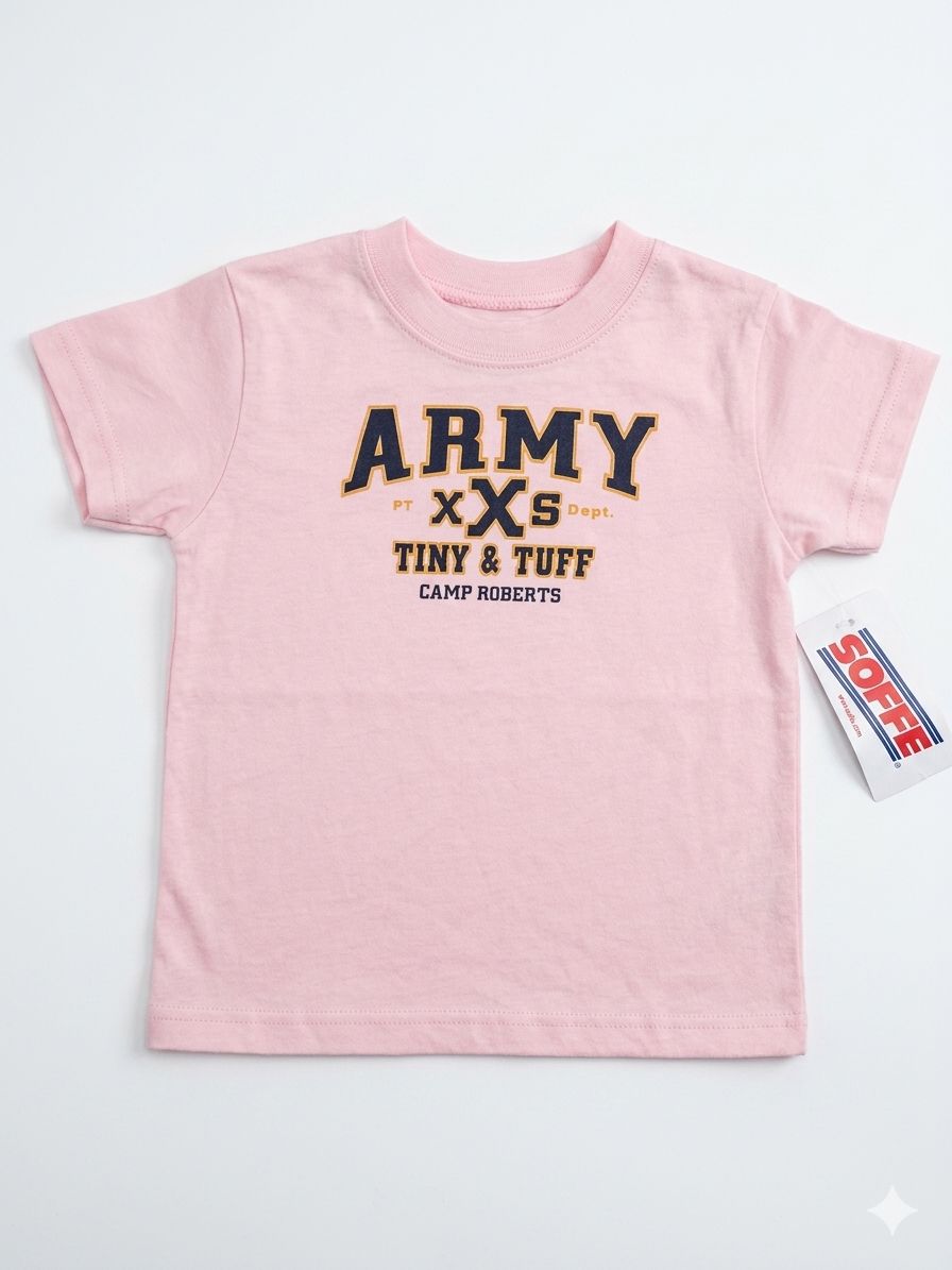SOFFEE ARMY Girls Cotton T-Shirt, pink, oversized