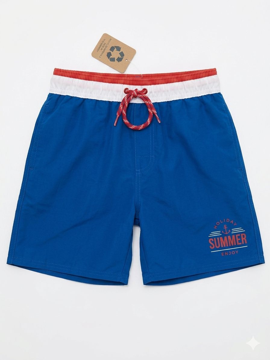 Boys' "Holiday Summer" Swim Trunks