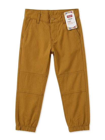 Wrangler Five Star Kids' Summer Jogger Pants - Lightweight – Mustard Brown