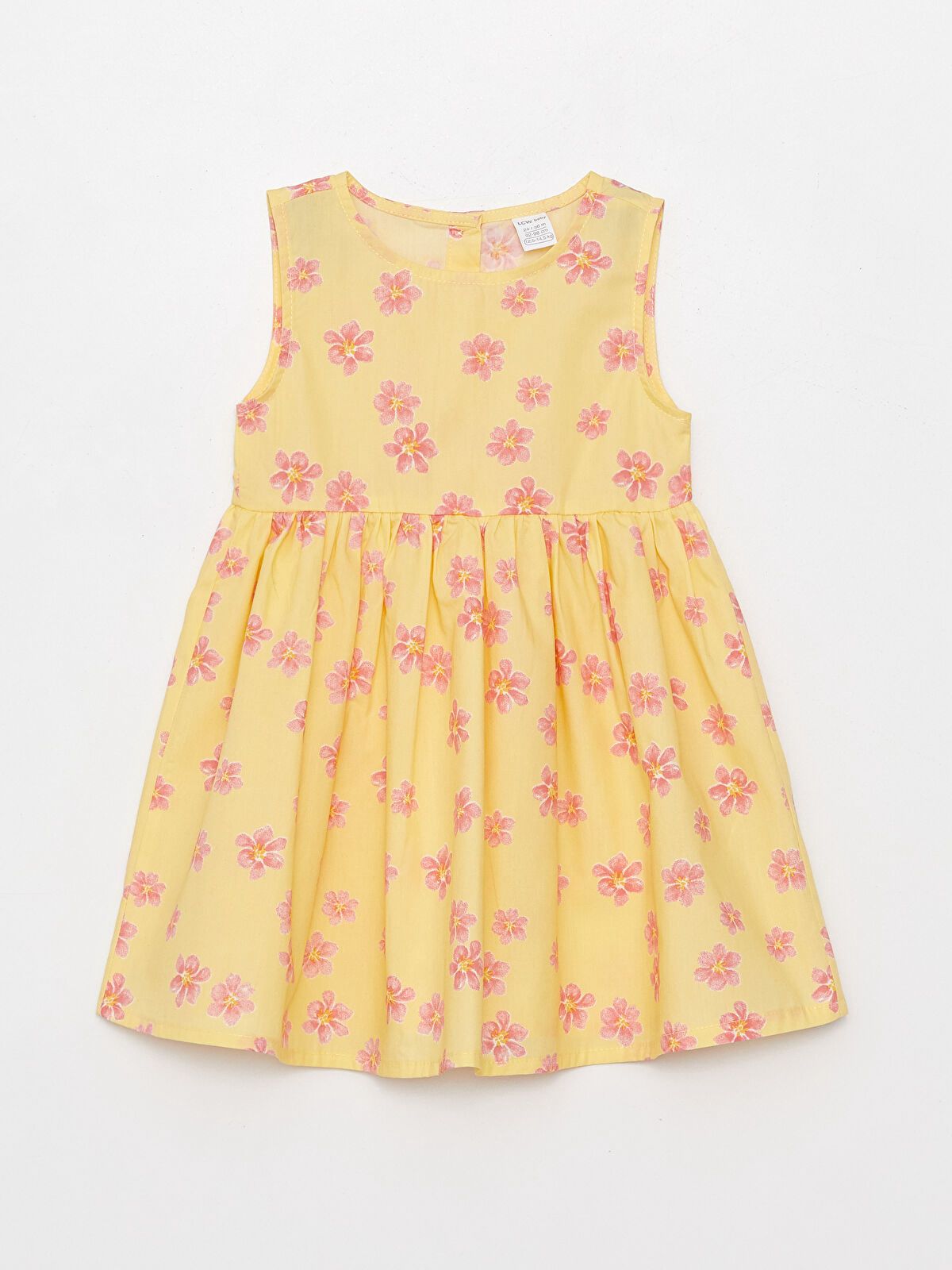 LCW Crew Neck Patterned Girls' Dress