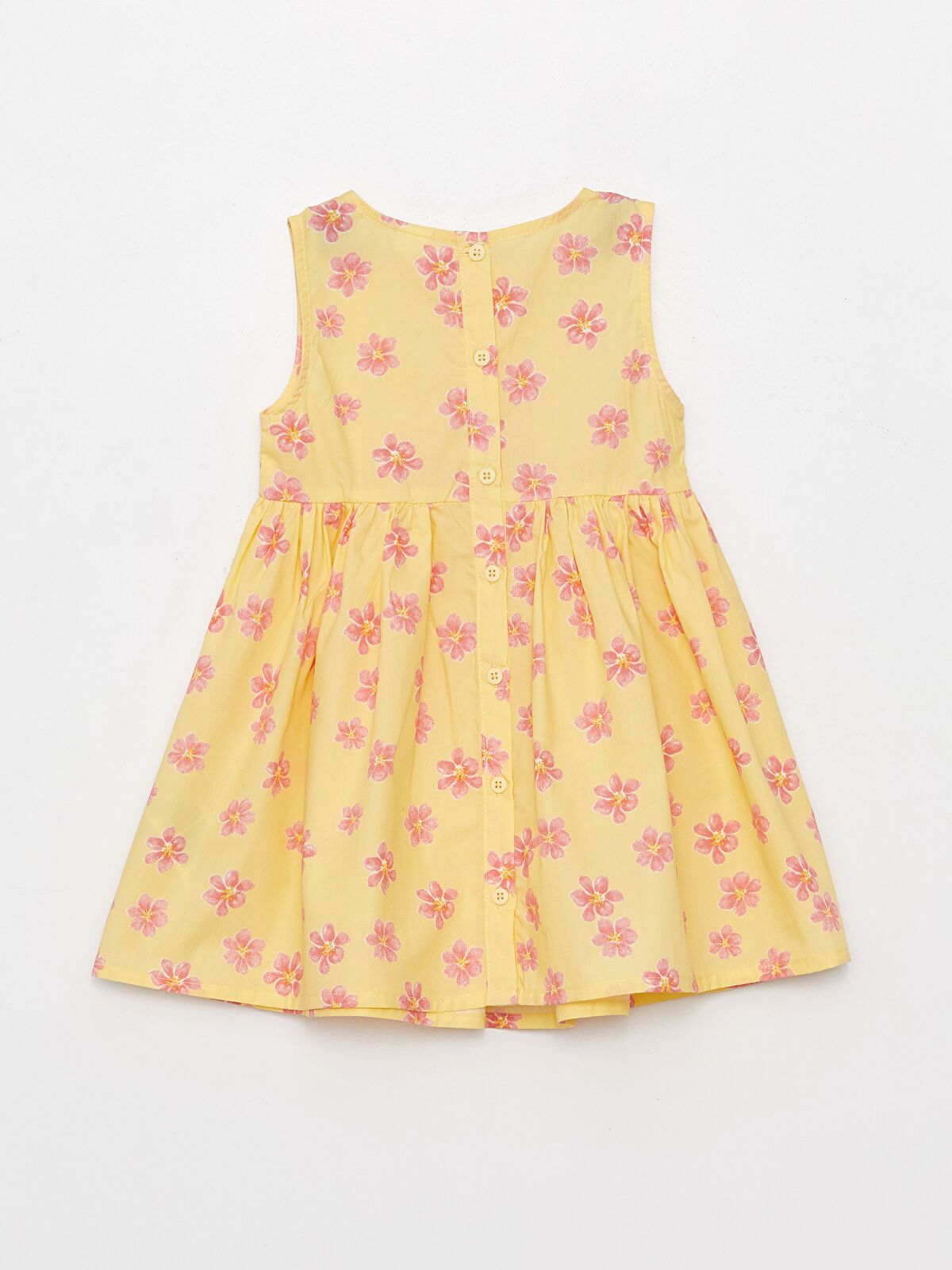 LCW Crew Neck Patterned Girls' Dress