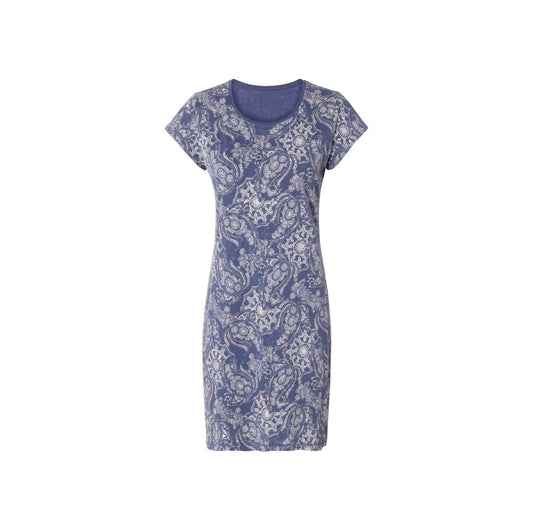 Women's nightgown (Blue/Pattern)