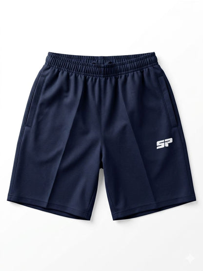 Boys' Navy Blue Athletic Training Shorts - SP