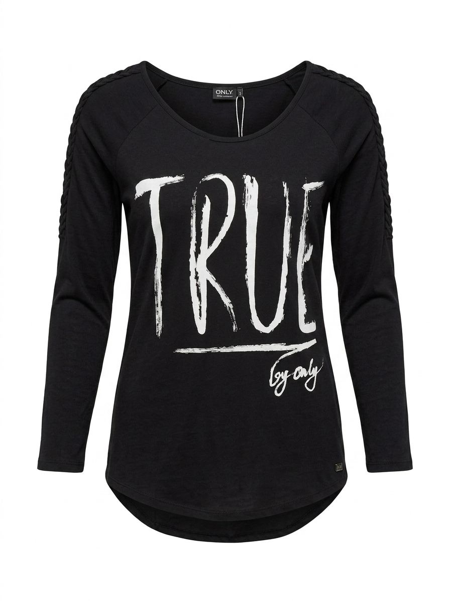 ONLY Women’s "TRUE" Graphic Long-Sleeve Top
