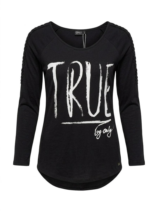 ONLY Women’s "TRUE" Graphic Long-Sleeve Top