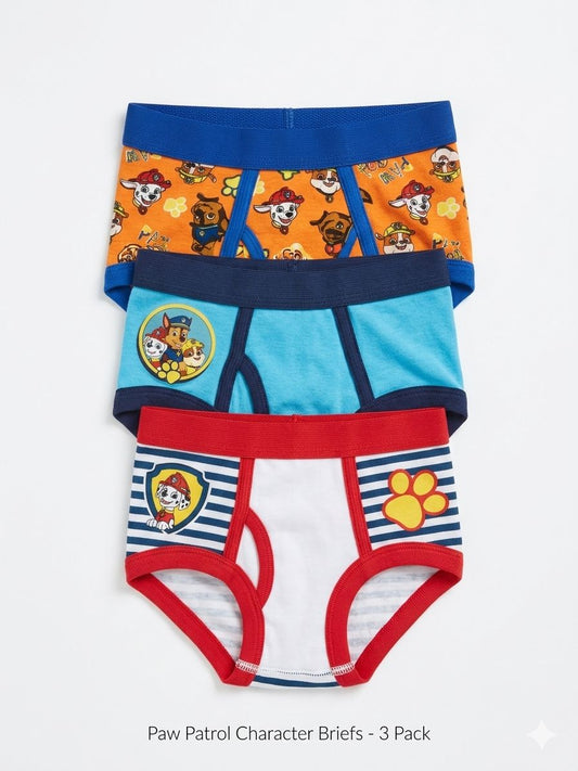 Paw Patrol "Pups on Duty" Boys' Briefs – 3-Pack