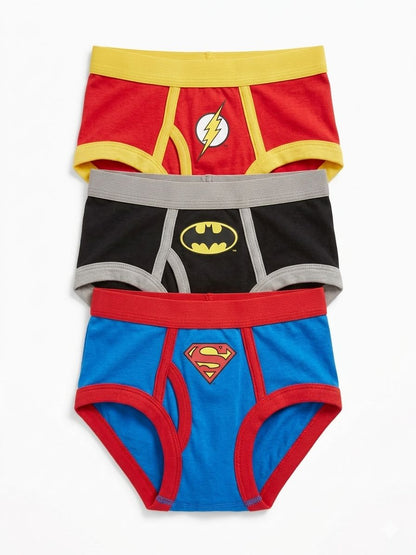 Justice League Boys' Cotton Briefs – 3-Pack